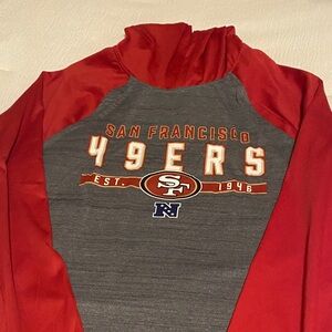 NFL San Francisco 49ers Red and Gray Sweater